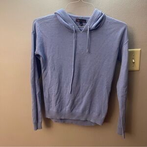 t/o Blue hooded knit women’s sweater